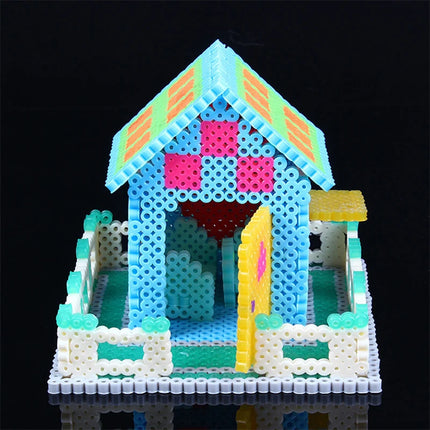 5000pcs 5mm Hama Beads Set – DIY Educational Fuse Beads with Templates, Iron Papers & Tweezers for Kids