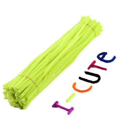100pcs 30cm Chenille Stems Pipe Cleaners Kids Plush Educational Toy Colorful Pipe Cleaner Toys Handmade DIY Craft Supplies