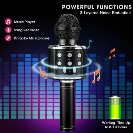 Fun Toys for 4-15 Year Old Girls, Handheld Karaoke Microphone for Kids Birthday Xmas Gifts for 8 9 10 11 Years Old Boys Girl