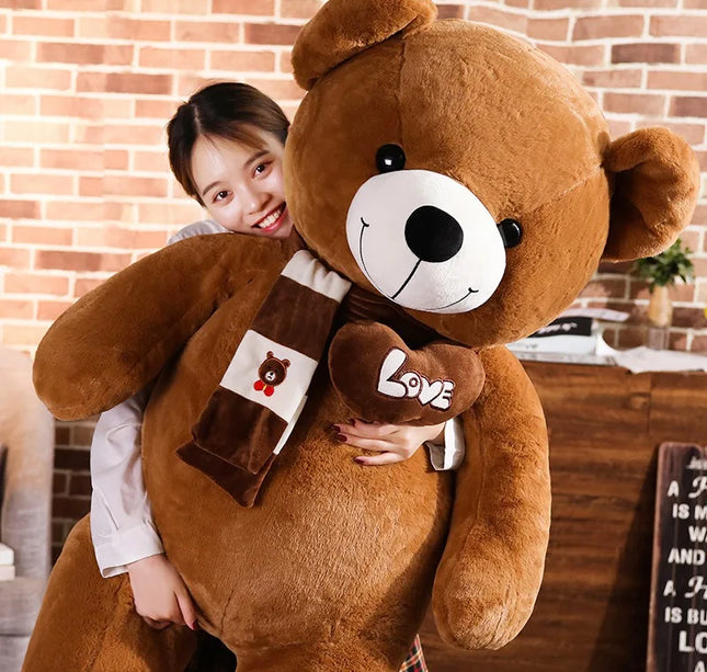 High Quality 4 Colors Teddy Bear With Scarf Stuffed Animals Bear Plush Toys Doll Pillow Kids Lovers Birthday Baby Gift