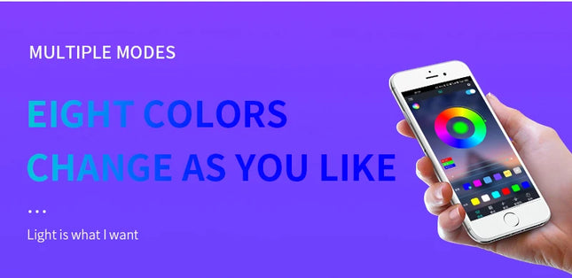LED Car Ambient Light Kit – RGB Interior Strip with Music, Remote & App Control