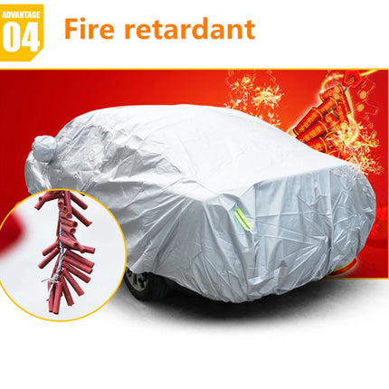 Universal Outdoor Car Cover – Full Exterior Sunshade & Snow Protection for Hatchback, Sedan & SUV