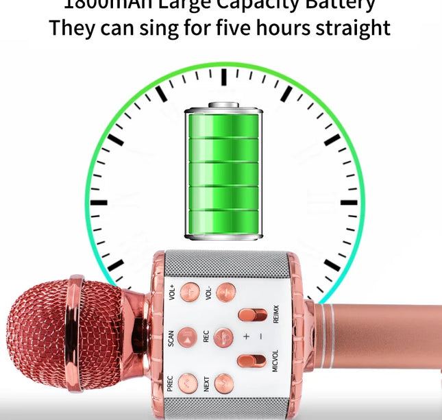 Fun Toys for 4-15 Year Old Girls, Handheld Karaoke Microphone for Kids Birthday Xmas Gifts for 8 9 10 11 Years Old Boys Girl