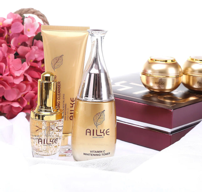 AILKE Whitening Skin Care Set, Reduce Wrinkles, Dark Spots, Anti-Aging, Women Wholesalers Beauty Cosmetics for All Skin Types