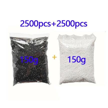 5000pcs 5mm Hama Beads Set – DIY Educational Fuse Beads with Templates, Iron Papers & Tweezers for Kids