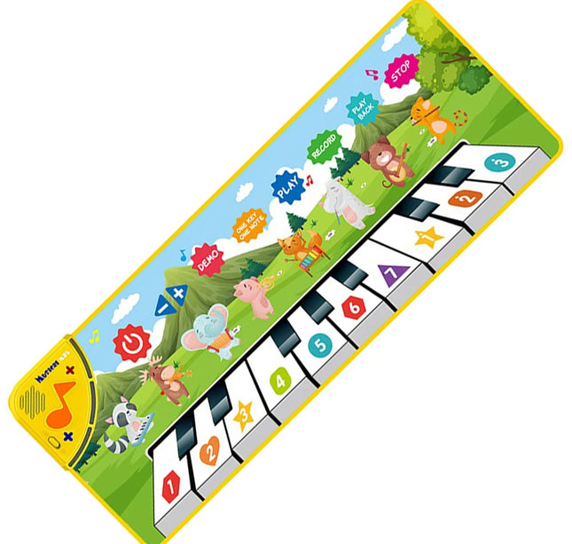 Coolplay Musical Piano Mat – Floor Keyboard with 8 Animal Sounds for Toddlers & Baby Educational Play