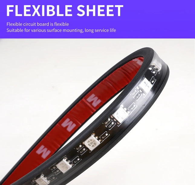 LED Car Ambient Light Kit – RGB Interior Strip with Music, Remote & App Control