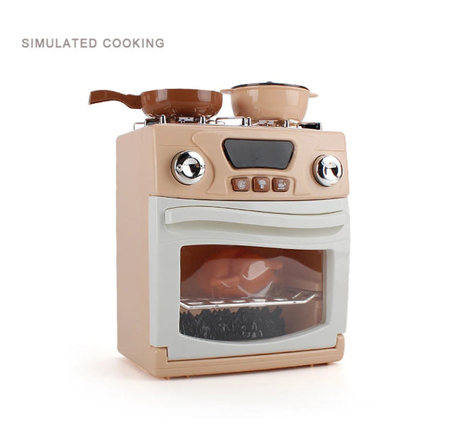 Children's Pretend Play Toys Simulation Electric Kitchen Set Microwave Oven Toys Educational Gifts Montessori Learning Game