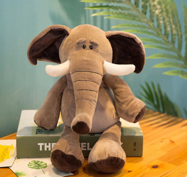 Simulation Animal Plush Toys – 25cm Stuffed Lion, Tiger, Giraffe, Monkey & More for Kids’ Gifts
