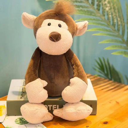 Simulation Animal Plush Toys – 25cm Stuffed Lion, Tiger, Giraffe, Monkey & More for Kids’ Gifts