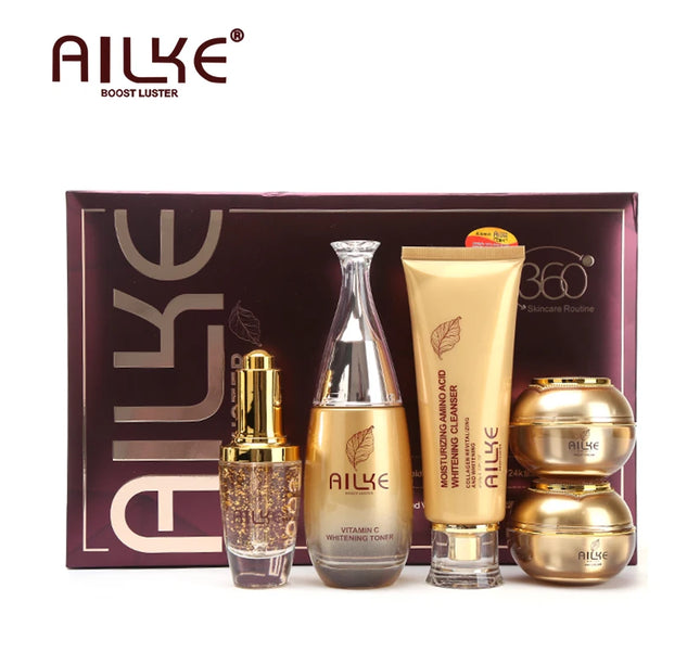 AILKE Whitening Skin Care Set, Reduce Wrinkles, Dark Spots, Anti-Aging, Women Wholesalers Beauty Cosmetics for All Skin Types
