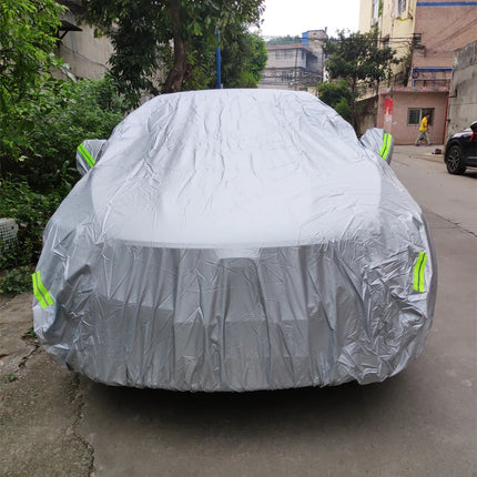Universal Outdoor Car Cover – Full Exterior Sunshade & Snow Protection for Hatchback, Sedan & SUV