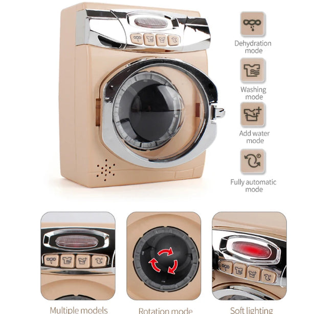 Children's Pretend Play Toys Simulation Electric Kitchen Set Microwave Oven Toys Educational Gifts Montessori Learning Game