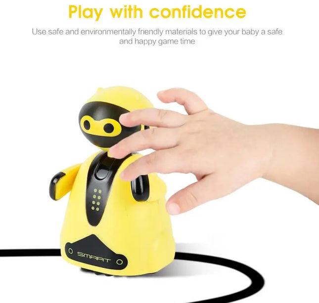 Inductive Line Following Robot Toy – Creative Electric Penguin Car that Follows Drawn Paths, Educational Gift for Kids