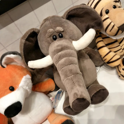 Simulation Animal Plush Toys – 25cm Stuffed Lion, Tiger, Giraffe, Monkey & More for Kids’ Gifts