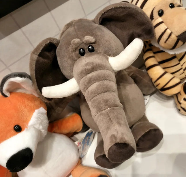 Simulation Animal Plush Toys – 25cm Stuffed Lion, Tiger, Giraffe, Monkey & More for Kids’ Gifts