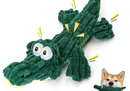 Juguete para perros ChompZilla Tug-n-Squeak - Cocodrilo