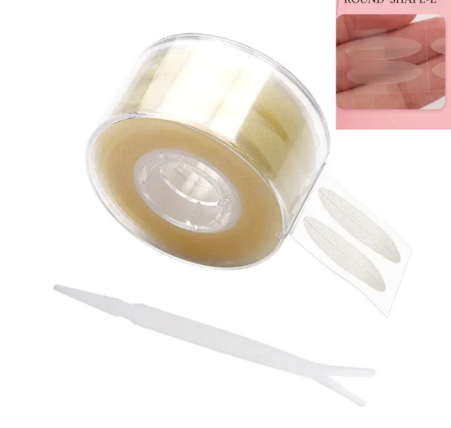 600pcs Double Fold Eyelid Tape – Invisible Self-Adhesive Lace Stickers for Eyelid Lift & Under Eye Beauty Tool