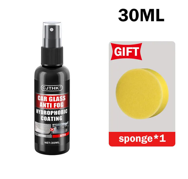 Nano Glass Coating Spray – Hydrophobic Rain Repellent & Oil Film Remover for Auto Glass
