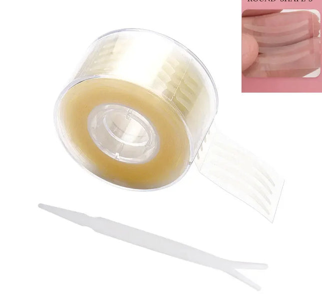 600pcs Double Fold Eyelid Tape – Invisible Self-Adhesive Lace Stickers for Eyelid Lift & Under Eye Beauty Tool