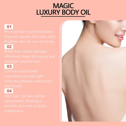 Tightening Body Oil Lifting Firming Lighten Fine Lines Improve Sagging Skin Dullness Brightening Moisturizing Nourish Skin Care
