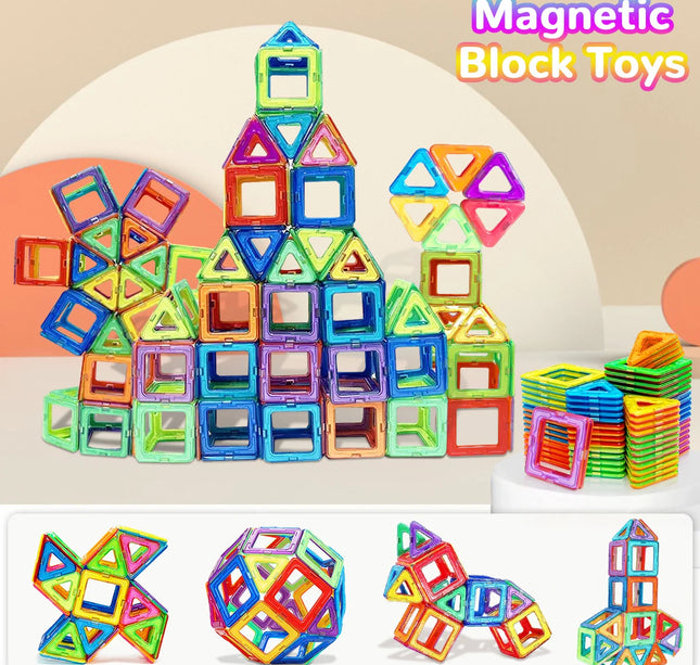 Magnetic Building Blocks DIY Magnets Toys medium size STEM Toys Construction Toys Learning Educational Magnet Toys