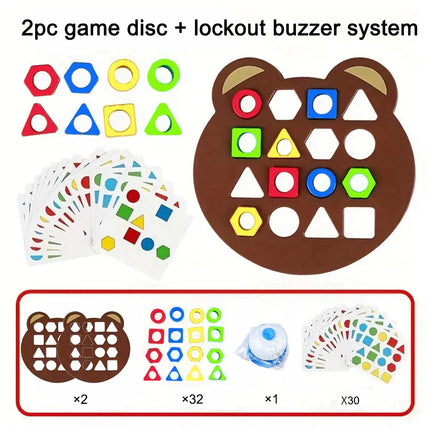 DIY Montessori Puzzle – Geometric Shape & Color Matching Game for Children