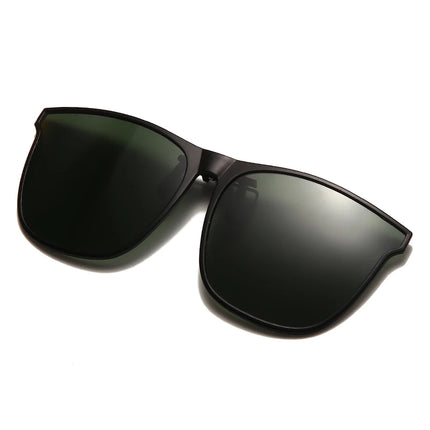 Men's Clip-On Polarized Sunglasses – Vintage Square Photochromic Night Vision Driving Glasses