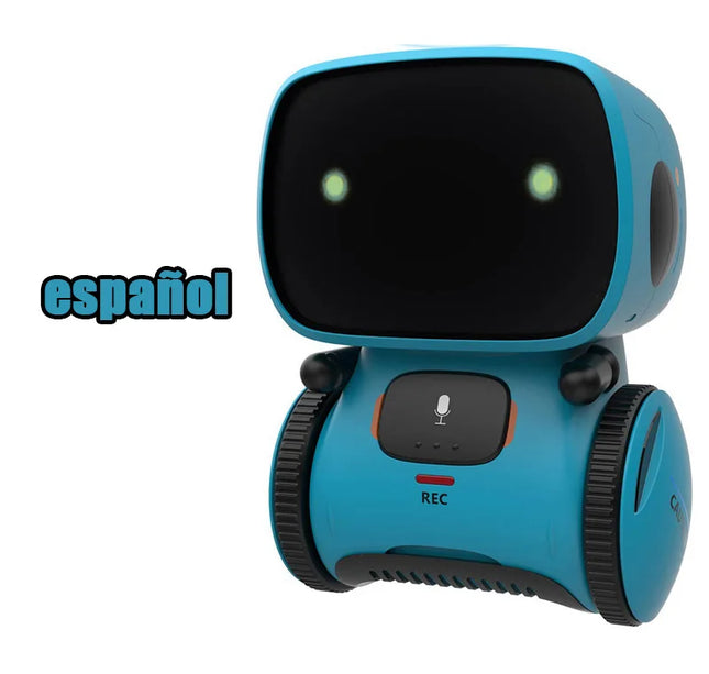 Intelligent RC Robot Toy – Interactive Voice & Touch Control with Russian, English & Spanish Versions for Educational Play