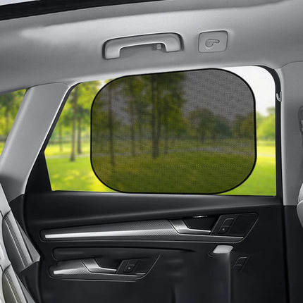 2pcs Car Window Sunshade – SEAMETAL UV Shield Curtains for Front & Rear Windows