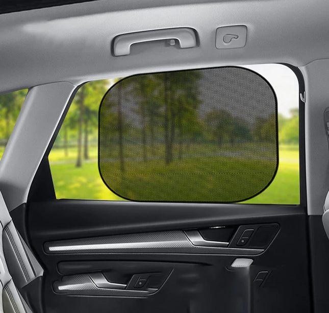 2pcs Car Window Sunshade – SEAMETAL UV Shield Curtains for Front & Rear Windows
