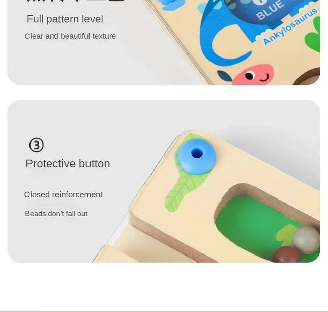 Montessori Magnetic Maze Game – Color Sorting & Fine Motor Training Toy with Pen Control for Kids Sensory Play