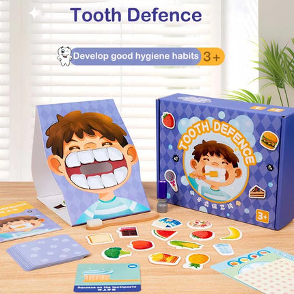 Montessori Brush Teeth Simulation Toy – Parent-Child Educational Puzzle Game for Kids Fine Motor Skills