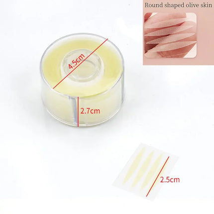 600pcs Double Fold Eyelid Tape – Invisible Self-Adhesive Lace Stickers for Eyelid Lift & Under Eye Beauty Tool