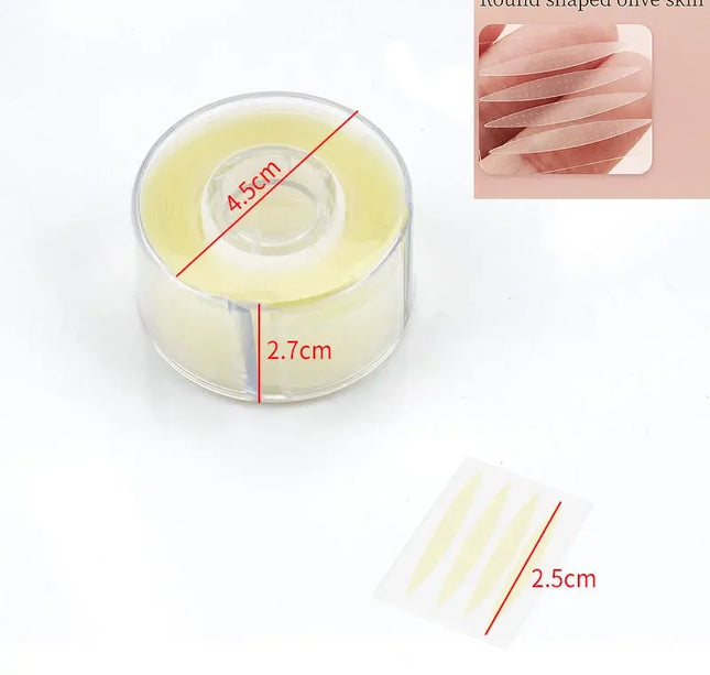 600pcs Double Fold Eyelid Tape – Invisible Self-Adhesive Lace Stickers for Eyelid Lift & Under Eye Beauty Tool