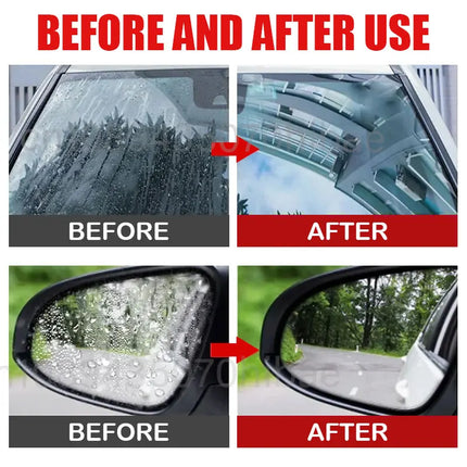 Nano Glass Coating Spray – Hydrophobic Rain Repellent & Oil Film Remover for Auto Glass