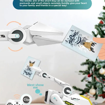 Teeggi RC Intelligent Robot Dog – Multifunctional Bionic Smart Mechanical Pet with Turret Educational Toy Gift