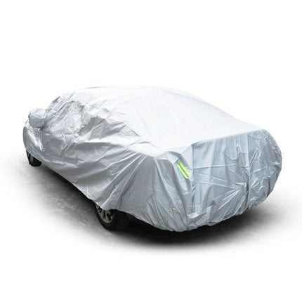 Universal Outdoor Car Cover – Full Exterior Sunshade & Snow Protection for Hatchback, Sedan & SUV