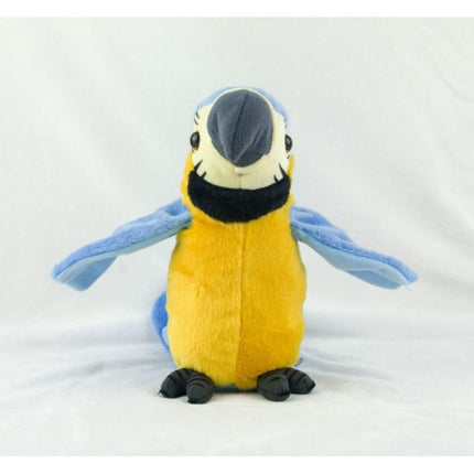 Talking Macaw Parrot Plush Toy – Electronic Repeating Stuffed Animal Bird for Kids & Pet Fun