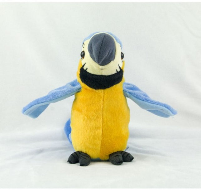 Talking Macaw Parrot Plush Toy – Electronic Repeating Stuffed Animal Bird for Kids & Pet Fun