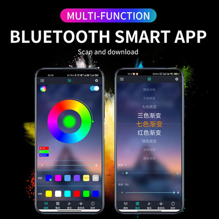 LED Car Ambient Light Kit – RGB Interior Strip with Music, Remote & App Control
