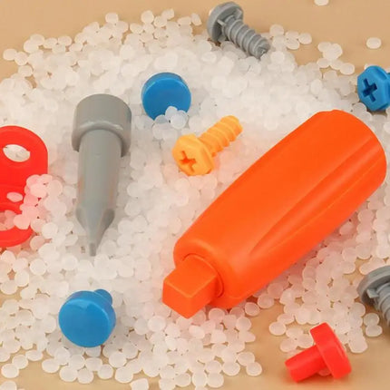 Children Toys Tool Set Electric Drill Screw Nut 3D Puzzle Toys Pretend Play Dinosaur Drilling Assembly Educational Toys for Boys