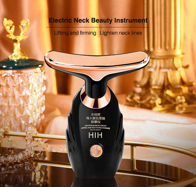 3 In 1 Face Massager Neck Facial Eye Massage Introducer Microcurrent Skin Rejuvenation Anti Aging Beauty Device BEAUTY TOOLS