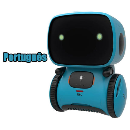 Intelligent RC Robot Toy – Interactive Voice & Touch Control with Russian, English & Spanish Versions for Educational Play