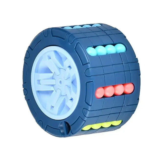 3D Cylinder Cube Toy Magical Bean Gyro Rotate Slide Puzzle Games Relieve Stress Children Educational Montessori Infant Toys Gift