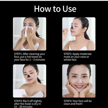 LANBENA Remove Blackhead Mask Shrinking Pore Deep Cleaning Mask Improve Rough Skin Acne Treatment Skin Brighteing Care Beauty