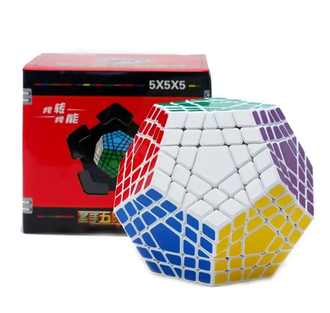[Picube] SengSo 5x5 Megaminx 5x5x5 Gigaminx Magic Cube Black Base Mega Professional Cubo Magico Learning Educational Toys