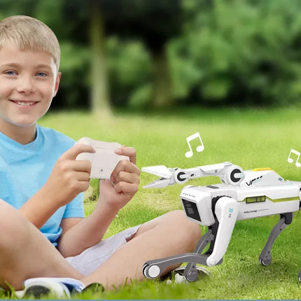 Teeggi RC Intelligent Robot Dog – Multifunctional Bionic Smart Mechanical Pet with Turret Educational Toy Gift