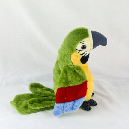 Talking Macaw Parrot Plush Toy – Electronic Repeating Stuffed Animal Bird for Kids & Pet Fun