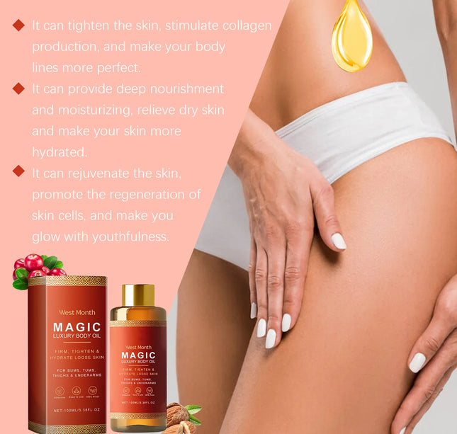 Tightening Body Oil Lifting Firming Lighten Fine Lines Improve Sagging Skin Dullness Brightening Moisturizing Nourish Skin Care